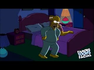 Simpsons cartoon sexo: homer fucking marge