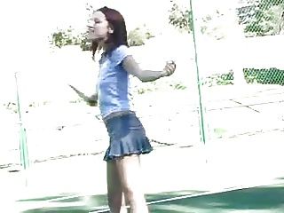 dana ftv jogando tênis
