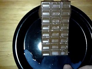 grande corrida (16 spurts) em uma barra de chocolate