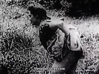 sexo duro no prado verde (vintage dos anos 30)