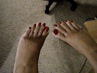pés sexy e dedos dos pés